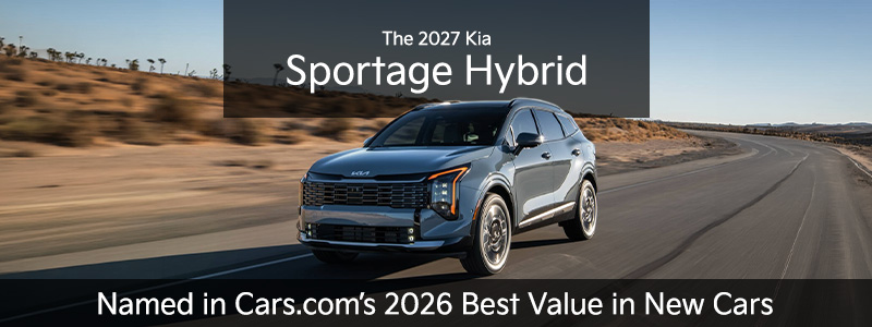 2026 Kia Sportage Hybrid Wins Cars.com Best Value Award