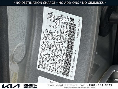 2025 Honda Civic Hybrid Sport