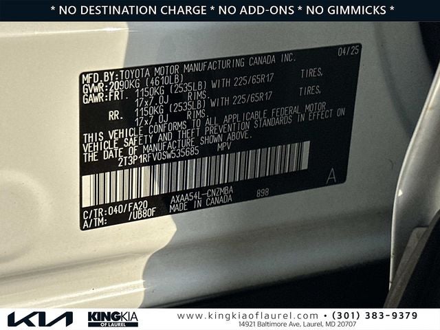 2025 Toyota RAV4 XLE