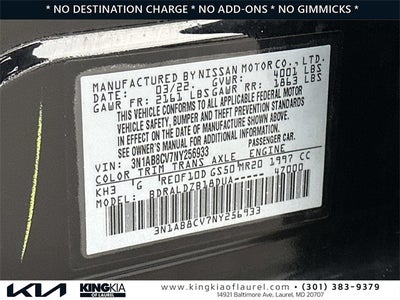 2022 Nissan Sentra SV