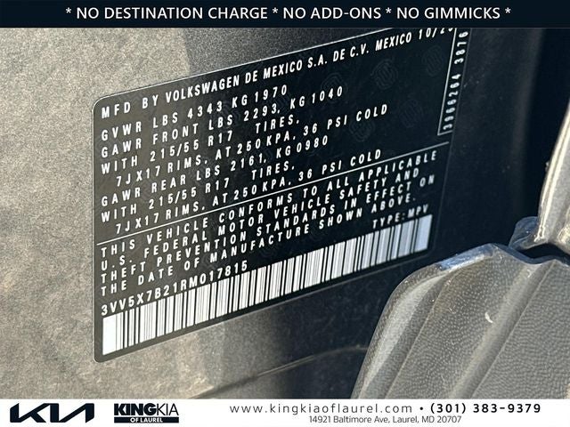 2024 Volkswagen Taos 1.5T S