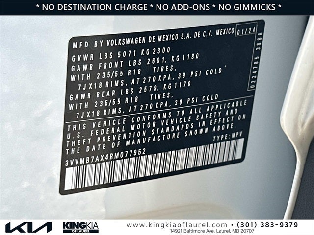 2024 Volkswagen Tiguan 2.0T SE | AWD