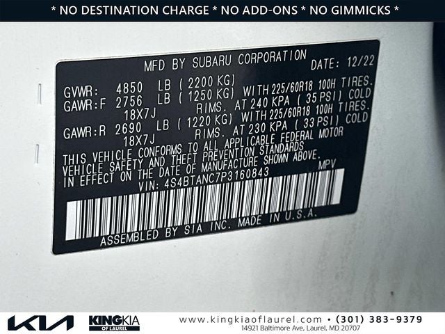 2023 Subaru Outback Limited | Moonroof | Nav