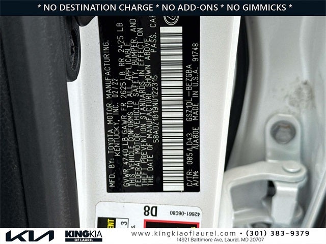 2022 Lexus ES 350 | Premium Package