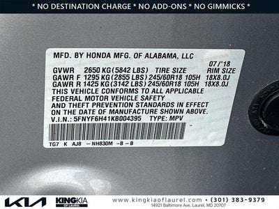 2019 Honda Pilot EX-L w/Navigation and Rear Entertainment System