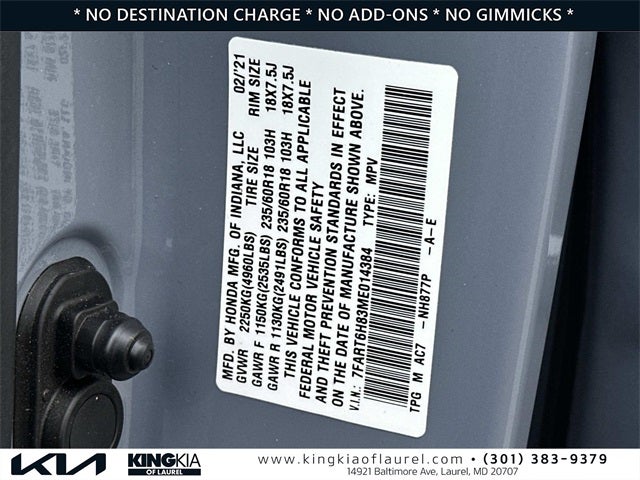 2021 Honda CR-V Hybrid EX-L | AWD | Clean Carfax