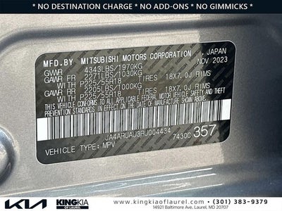 2024 Mitsubishi Outlander Sport 2.0 Trail Edition | 1 Owner Carfax