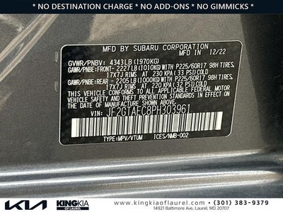 2023 Subaru Crosstrek Premium | Moonroof