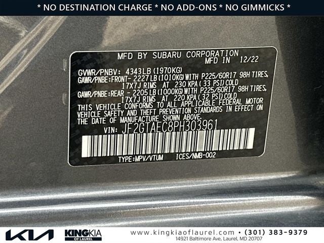 2023 Subaru Crosstrek Premium | Moonroof