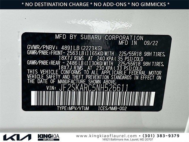 2022 Subaru Forester Touring | AWD