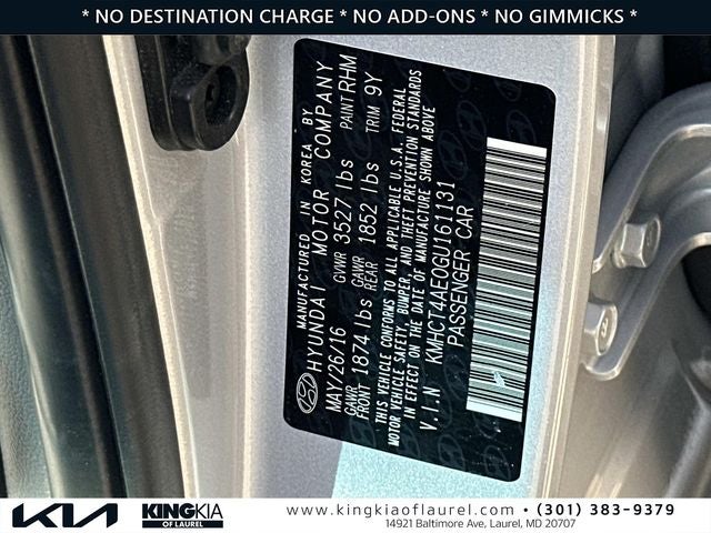 2016 Hyundai Accent SE