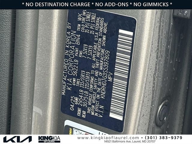 2025 Kia Sorento Hybrid EX | AWD | Certified