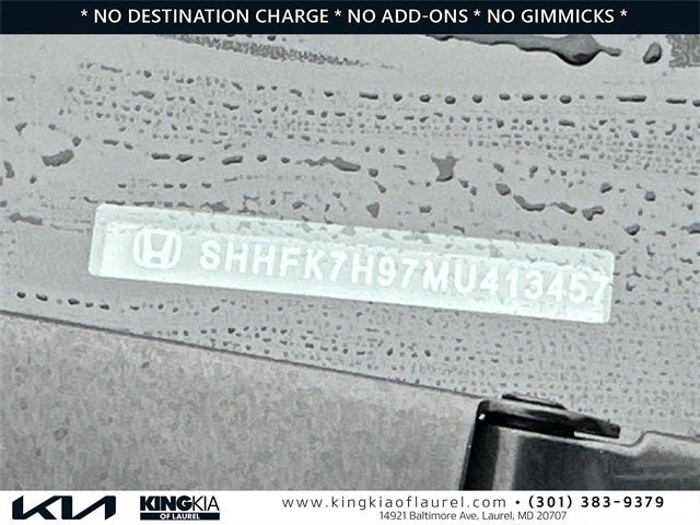 2021 Honda Civic Sport Touring | Low Miles