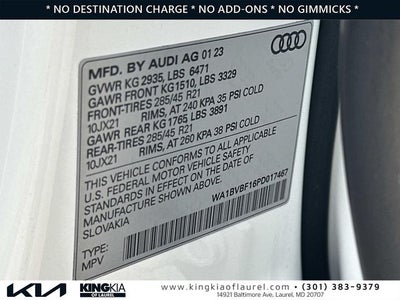 2023 Audi Q8 55 Premium Plus quattro