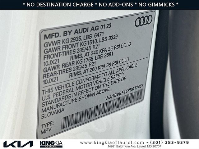 2023 Audi Q8 55 Premium Plus quattro