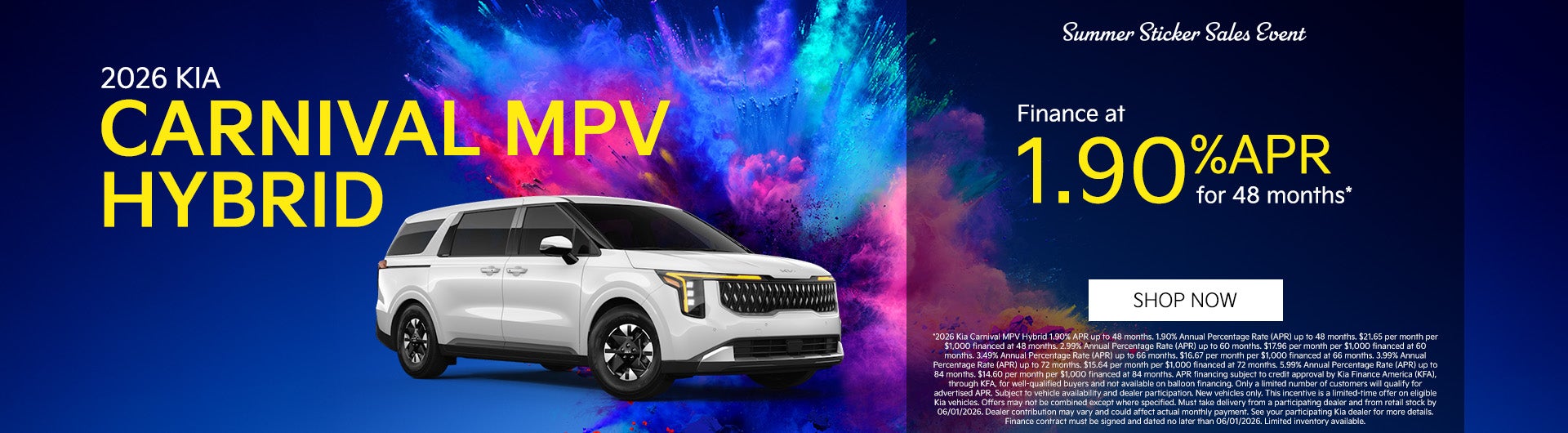 2026 Kia Carnival MPV Hybrid