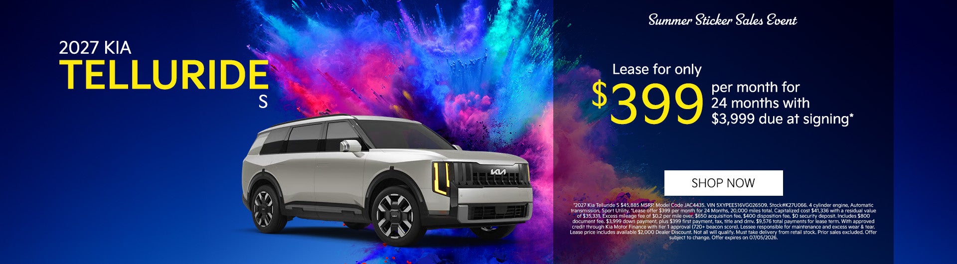 2027 Kia Telluride S