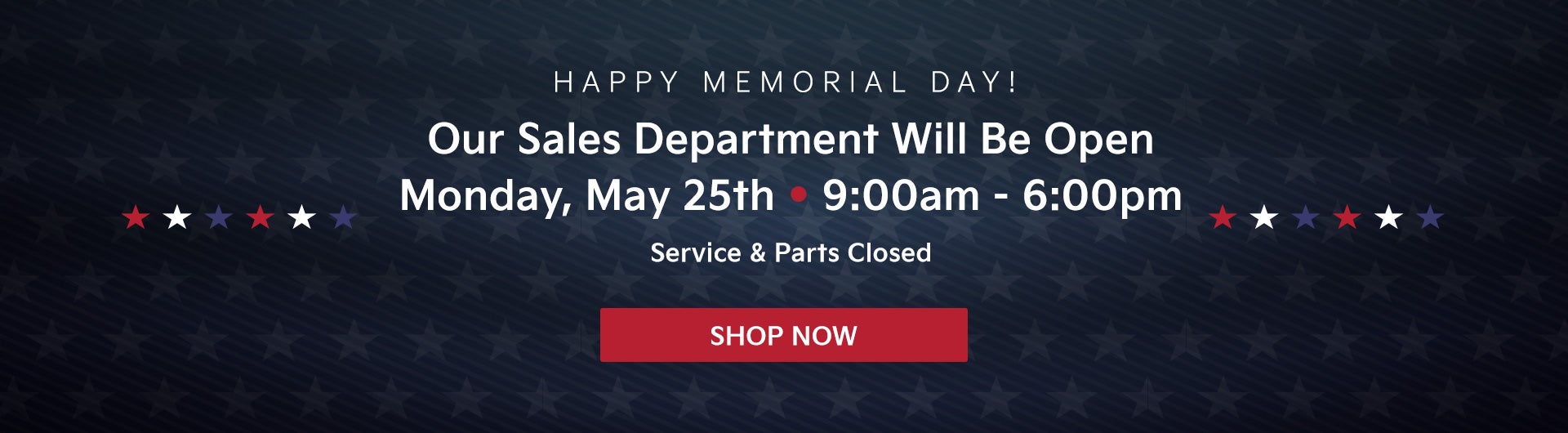 Open Memorial Day